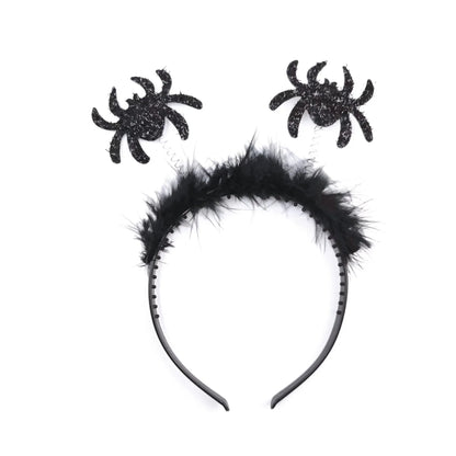 Halloween Devil Hair Band Halloween Party Decoration Spider Web Witch Dance Headband Photo Props Ghost Festival Bat Head Hoop