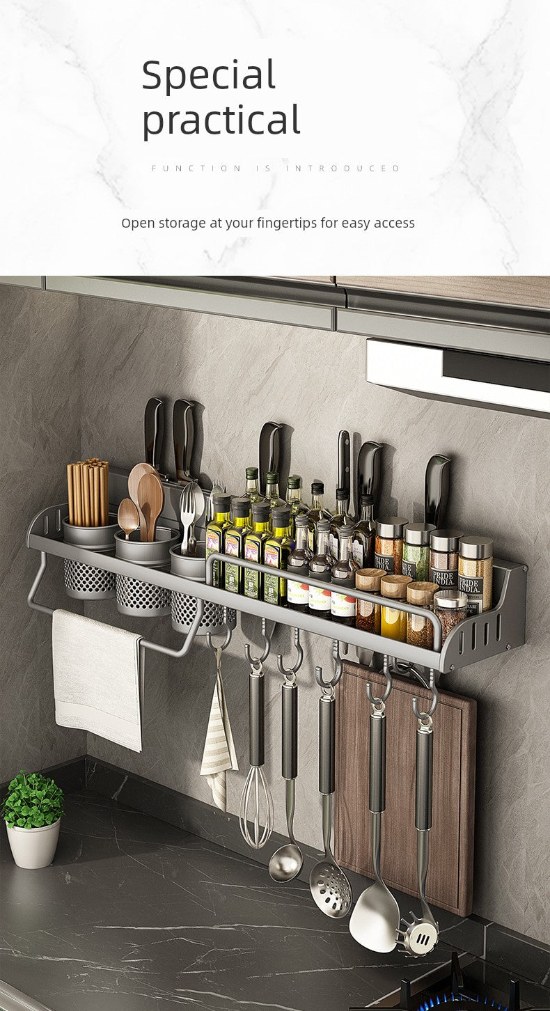 Punch-Free Household Seasoning Chopsticks Kitchen Rack