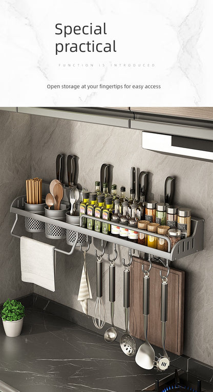 Punch-Free Household Seasoning Chopsticks Kitchen Rack