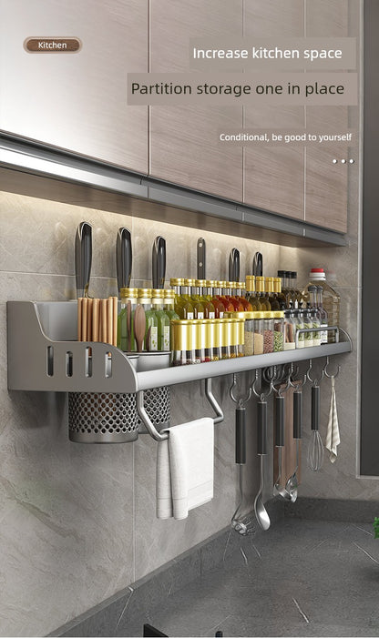 Punch-Free Household Seasoning Chopsticks Kitchen Rack