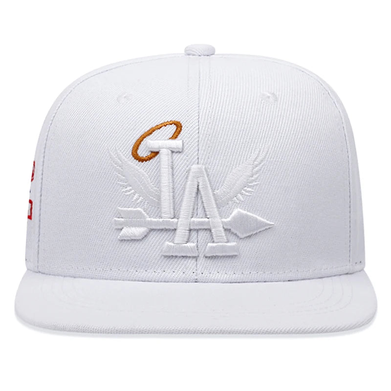 2024 New Letter Wing Pattern Side Coconut Tree Embroidery Fashion High Quality Snapback Men's Versatile Casual Baseball Hat