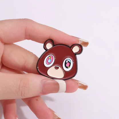 Anime Cartoon  lovely Little Bear Enamel Pins Funny Brooches Lapel Badges Pin for Backpack Hat Birthday Halloween Gift