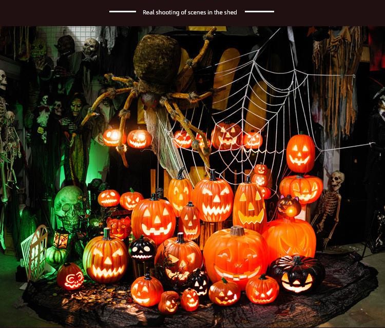 Halloween Pumpkin Lamp Cut Out Led Luminous Shape Funny Shopping Mall Park Indoor Outdoor Decoration Props Ornaments