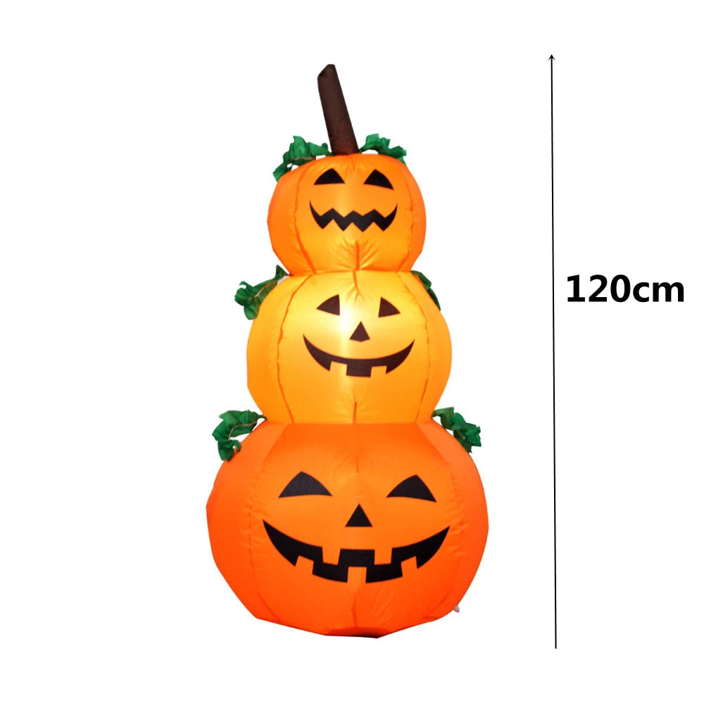 Giant Halloween Inflatable LED Lighted Decoration Pumpkin Ghost Grim Reaper Scary Holloween Party Decor Outdoor Inflatable Toys