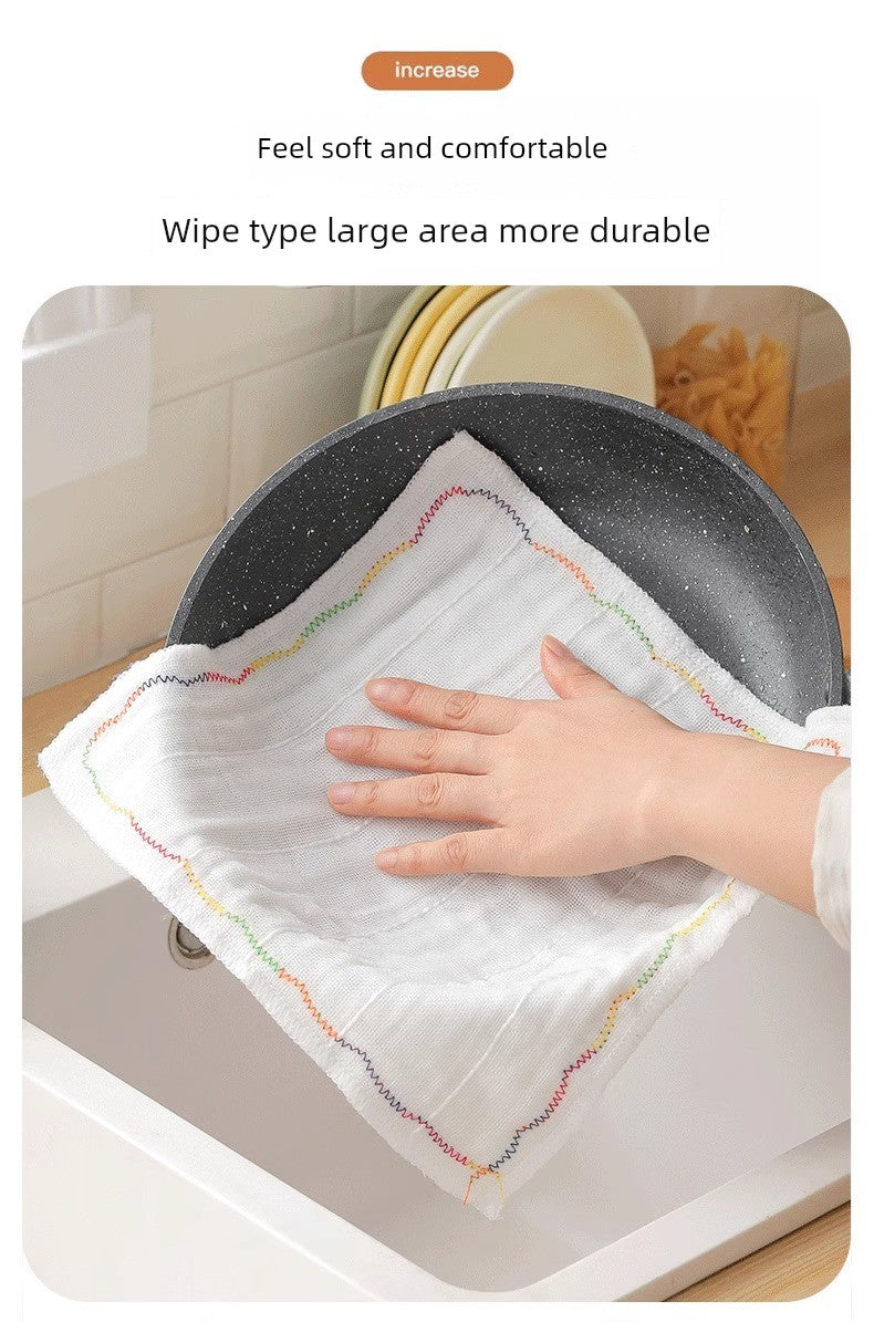 Dishcloth Oil-Free Kitchen Rag Absorbent Lint-Free Table Cleaning Cleaning Towel For Home Oil Removal Easy Cleaning Oil Absorption