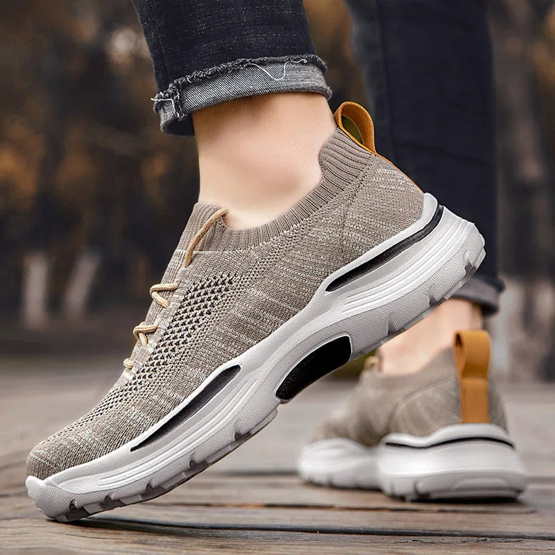 Men Casual Shoes Comfortable Mesh Shoes Summer Breathable Men Loafers Wide Slip On Walking Shoes Men 2023