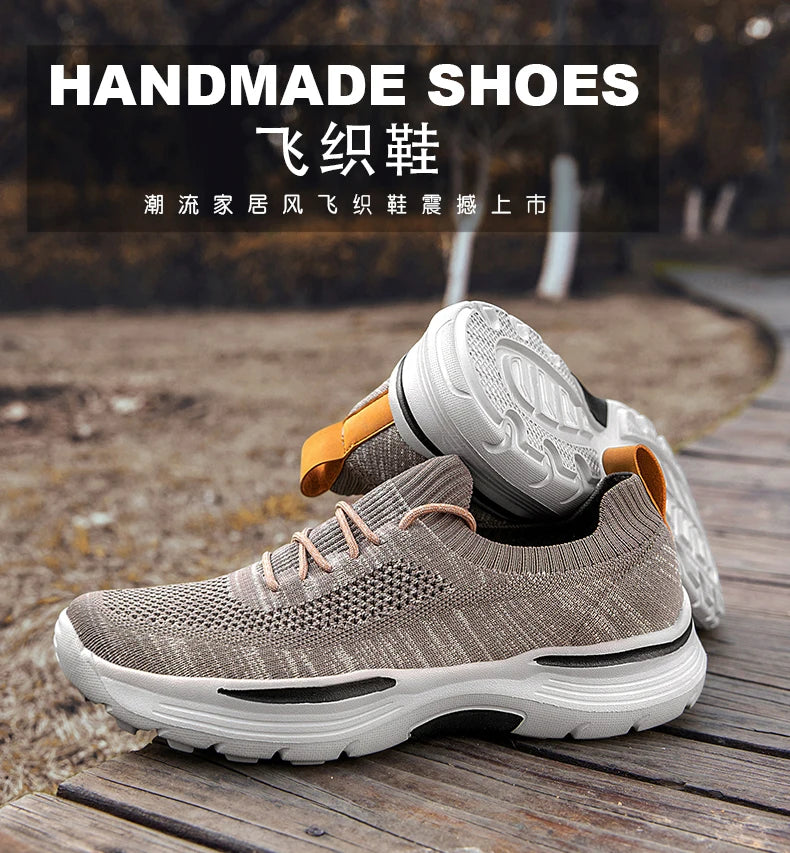 Men Casual Shoes Comfortable Mesh Shoes Summer Breathable Men Loafers Wide Slip On Walking Shoes Men 2023