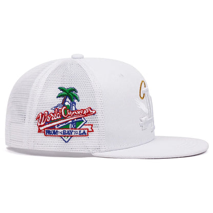 2024 New Letter Wing Pattern Side Coconut Tree Embroidery Fashion High Quality Snapback Men's Versatile Casual Baseball Hat