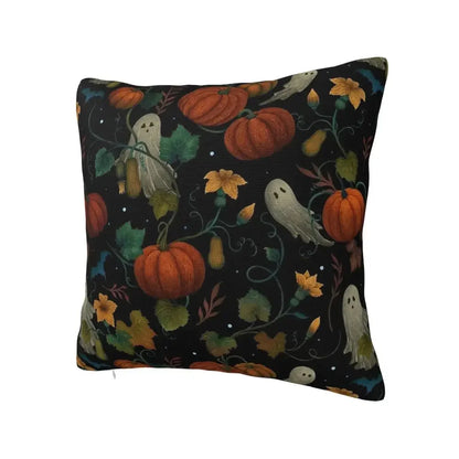 Pumpkin Ghost Halloween Spooky Pillowcase Printing Polyester Cushion Cover Decorative Pillow Case Cover Home Square 40*40cm