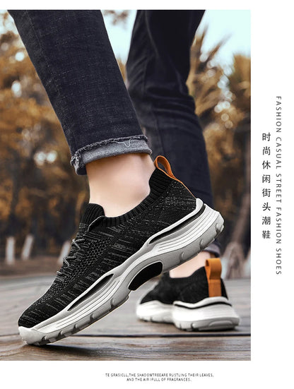 Men Casual Shoes Comfortable Mesh Shoes Summer Breathable Men Loafers Wide Slip On Walking Shoes Men 2023