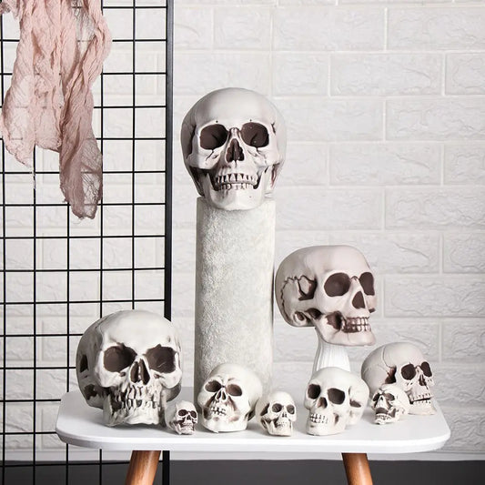 1PC High Quality Terrible Game Supplies Party Decoration Hanging Decor Human Skeleton Halloween Props Skull Head