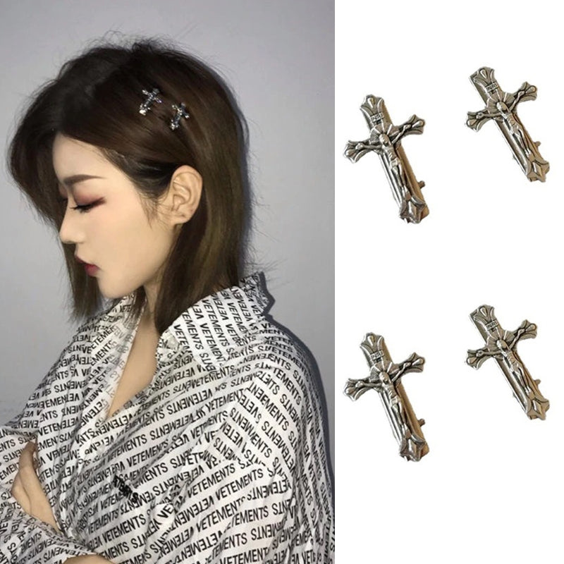 Gothic  Hair Clip Punk Bangs Duckbill Clips Halloween Hair Barrettes Cosplay Hairpin Retro Hair Styling Accessories Dropshipping