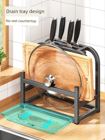 Multi-Functional Cutting Board Kitchen Knife Holder