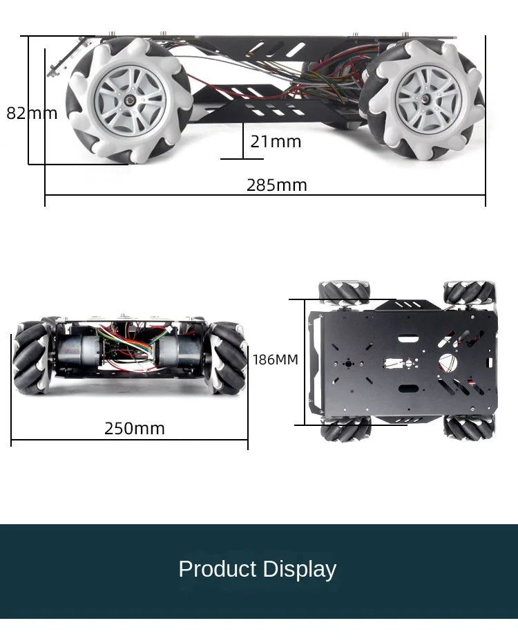 25Kg Load RC Tank V3 Mecanum Wheel Robot Car For Arduino Robot DIY Kit with Encoder Motor and Ps2 Handle Programmable robot Kit