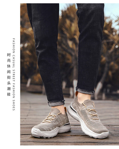 Men Casual Shoes Comfortable Mesh Shoes Summer Breathable Men Loafers Wide Slip On Walking Shoes Men 2023