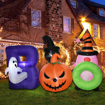 Giant Halloween Inflatable LED Lighted Decoration Pumpkin Ghost Grim Reaper Scary Holloween Party Decor Outdoor Inflatable Toys