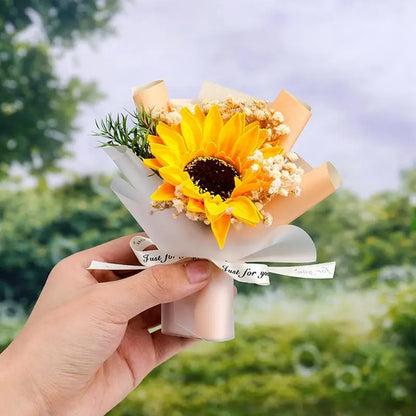 Mini Bouquet Flowers For Car Air Freshener Dry Flower Freshener Perfume Car Decorative Ornament Automotive Interior Accessories