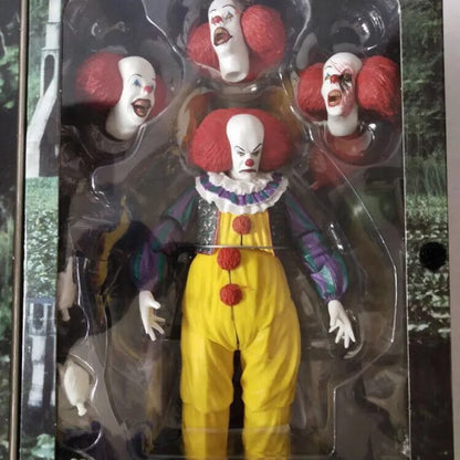 NECA 1990 The Movie Pennywise Joker Action Figure Clown Old Edition Toys Doll Decoration Horror Model For Halloween Gift