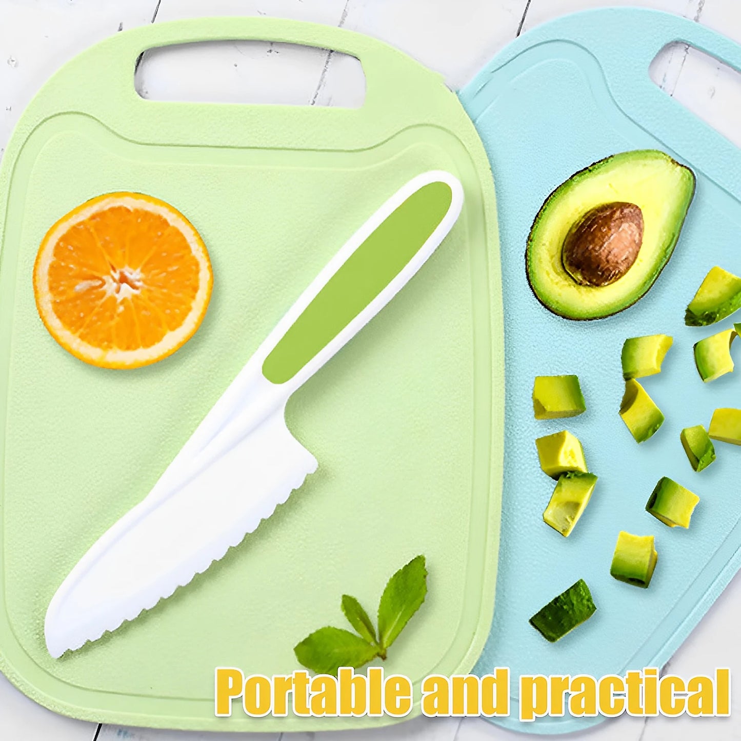 New Kids Cooking Cutter Set Kids Knife Toddler Wooden Cutter Plastic Fruit Knives Crinkle DIY Peeler Tools Kitchen Accessories