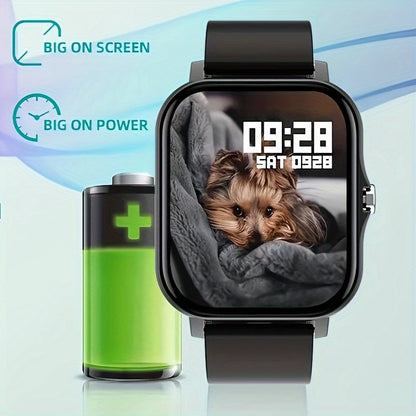 New Smart Watch With Wireless Calling/receiving, Multiple Sports Modes, Camera Control, Message Notification, Borderless Ultra-thin Design, Suitable For Android And IPhone, Unisex As A Gift